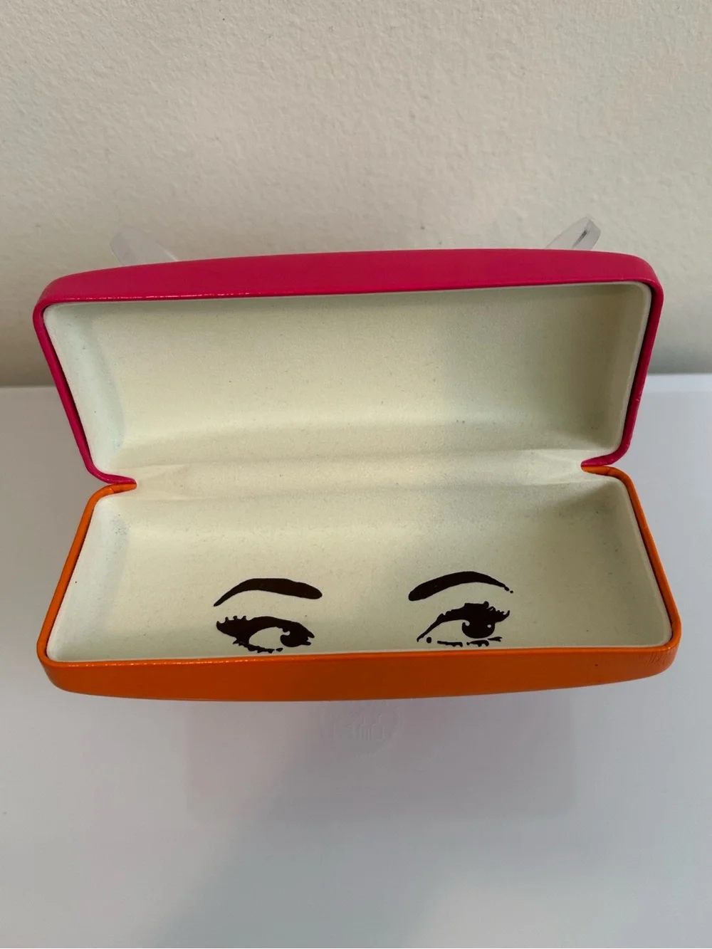 kate spade Pink and Orange Hard Eyeglass Case
